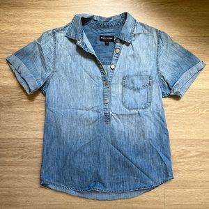 Short-Sleeve Chambray Shirt